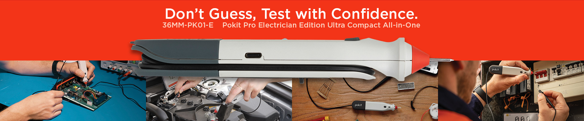 Pokit Pro Electrician Edition Ultra Compact All-in-One Wireless Multimeter, Oscilloscope and Logger