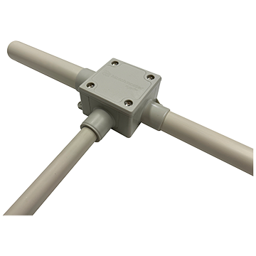 58MM-CB01 - Universal 4 Way Conduit Junction Box - 25mm with 20mm Reducers Application Image