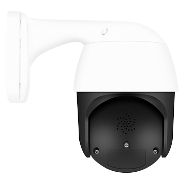 50MM-CD004 - 6MP AI Dome PTZ IP PoE Camera IP66 2.8mm Lens with 3 x Digital Zoom, Dual-Light + Red and Blue Deterrent Lights with 2 Way Audio Back of Product Image