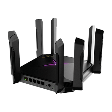 57MM-WR08 - 6 Gbps Ultra High-Speed Wi-Fi 6 Gaming Mesh Router Dual-band 802.11ax Back of Product Image