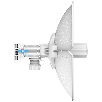 RG-AIRMETRO460F - 23dBi 15km Wireless Network Bridge - 100 Mbps LAN Port Back of Product Image