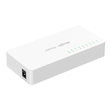 RG-ES08F - 8 Port 10/100 Mbps Unmanaged Non-PoE Network Switch (Plastic Housing) Back of Product Image