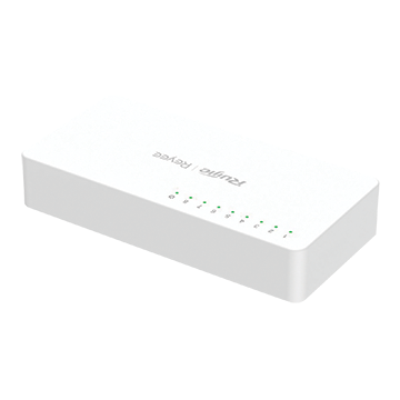 RG-ES08G-L - 8 Port Gigabit Unmanaged Network Switch - Plastic Housing Back of Product Image