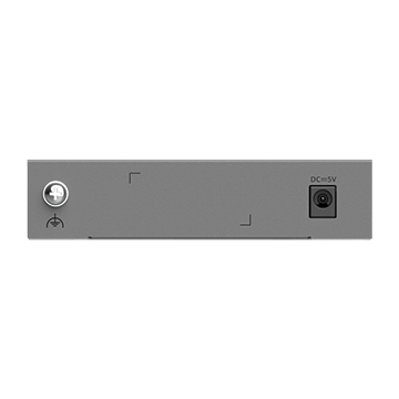 RG-ES205GC-V2 - 5 Port Gigabit Layer 2 Smart Cloud-Managed Non-PoE Network Switch (5x RJ45 GbE) Back of Product Image