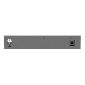 RG-ES208GC-V2 - 8 Port Gigabit Layer 2 Smart Cloud-Managed Non-PoE Network Switch (8x RJ45 GbE) Back of Product Image