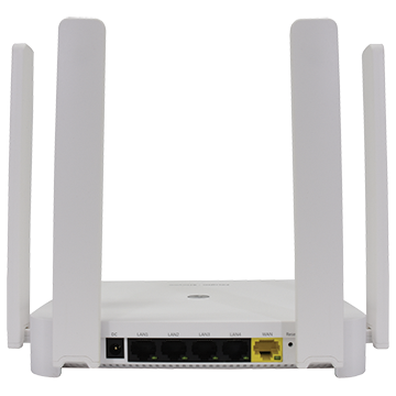 RG-EW1800GXPRO - 1.8 Gbps Wi-Fi 6 Mesh Gigabit Router Dual-band 802.11ax Back of Product Image