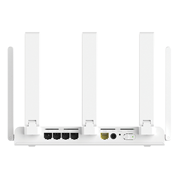 RG-EW3000GX - 2.97 Gbps Wi-Fi 6 Meshing Gigabit Router Dual WAN 802.11ax Back of Product Image
