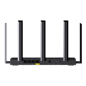 RG-EW3000GXPRO - 2.97 Gbps Wi-Fi 6 Meshing Gigabit Gaming Router Dual WAN 802.11ax Back of Product Image