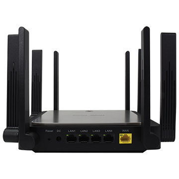 RG-EW3200GXPRO - 3.2 Gbps Ultra High-Speed Wi-Fi 6 Mesh Gigabit Router Dual-band 802.11ax Back of Product Image