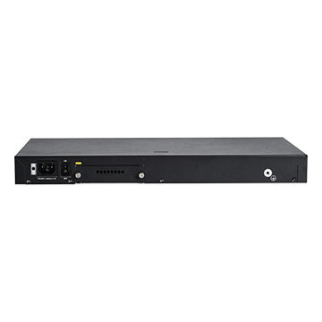 RG-NBR6215-E - 10 Port High Performance Cloud Managed Router, 8 x Gigabit with 1 x 10Gb SFP+ and 1 x 1Gb SFP Base-X Ports Back of Product Image