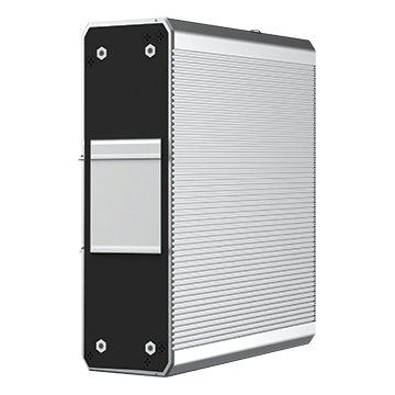 RG-NIS21-4G2S-HP - 6 Port Cloud Managed Industrial Switch (1 x PoE++ Port, 3 x PoE+ Ports, and 2 x SFP Uplink Ports) - 108-180 W Back of Product Image