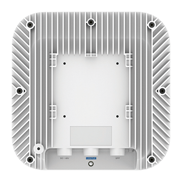 RG-RAP6260(H) - Wi-Fi 6 Outdoor Omnidirectional Access Point AX6000 802.11ax Dual Bands 5.95 Gbps with SFP Fibre Port and 2.5 GbE Back of Product Image