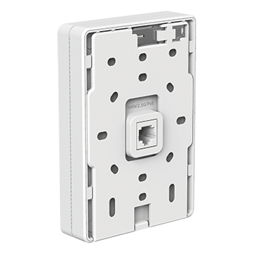 RG-RAP72-WALL - Wi-Fi 7 Indoor Wall Mount Access Point BE3600 802.11be Dual-band 3.57 Gbps (1x 2.5G Uplink, 4x GbE LAN, 1x LAN PoE Out) Back of Product Image