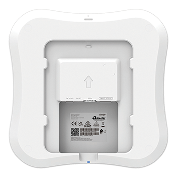 RG-RAP73PRO - Wi-Fi 7 Indoor Ceiling Access Point BE14000 802.11be Tri-band 13.346 Gbps (1x RJ45 2.5G Uplink, 1x 10GE SFP+) Back of Product Image