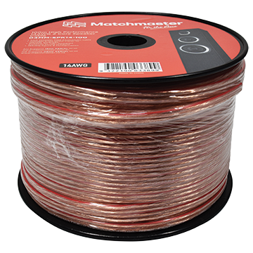 04MM-SPK14-100 - 100m High Performance 14AWG 2 Core Speaker Cable