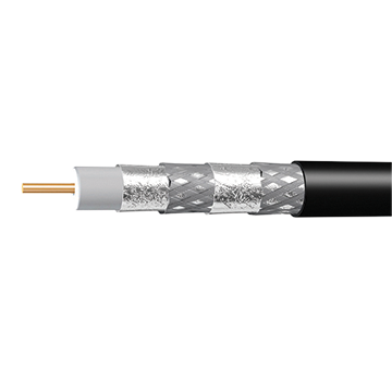 06SF-S6Q-100 - 100m RG6 Quad-shield Coaxial Cable for Free-to-Air and Satellite Reel