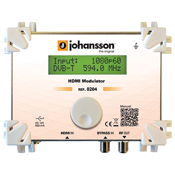 14MM-JM02 - HDMI® to DVB-T HD Modulator MPEG2/H.264 with Optional IR Over Coaxial Kit