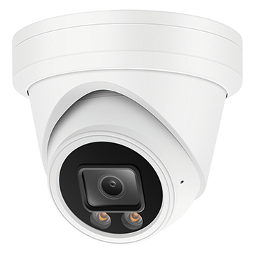 50MM-CD014 - 6MP AI Turret IP PoE Camera IP67 2.8mm Fixed Lens with Dual-Light Night Vision
