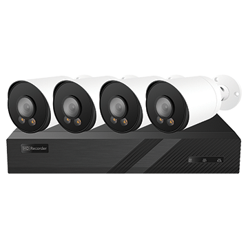 50MM-KB004 - PoE Security Kit with 8CH AI 4K NVR with 2TB HDD, 4 Bullet 6MP Cameras