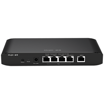 RG-EG105G-P-V3 - 5 Port Managed PoE Router, 4x Gigabit PoE+, Up to 2 WAN Load Balanced, 54W