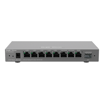 RG-EG209GS - 9 Port Cloud Managed Router, 8x GbE, 1x SFP, Up to 4 WAN Load Balanced