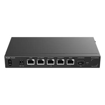 RG-EG406XS - 5 Port Multi-Gigabit Cloud Managed Router, 5x 2.5GbE 1x 10G SFP+, Up to 5 WAN Load Balanced