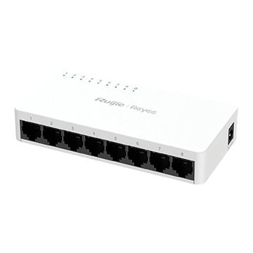RG-ES08G-L - 8 Port Gigabit Unmanaged Network Switch - Plastic Housing