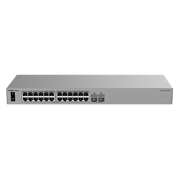 RG-ES224GC2MS - 24 Port Gigabit Layer 2 Smart Cloud-Managed Non-PoE Network Switch (24x RJ45 GbE, 2x 2.5GE SFP)