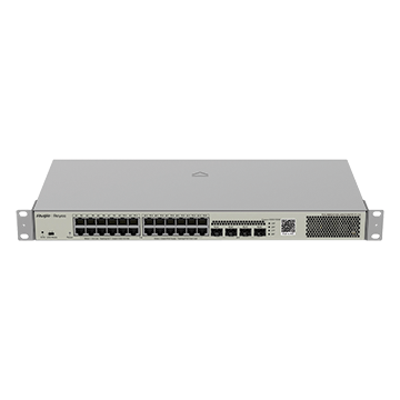 RG-NBS31-24G4S-P2 - 28 Port Gigabit Managed Network Switch (24 Port GbE PoE, 4 SFP) - 370 W