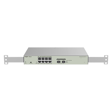 RG-NBS31-8G2S-P2 - 10 Port Gigabit Layer 2 Business-Class Cloud-Managed PoE Network Switch (8x PoE+, 2x SFP), 125 W