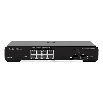 RG-NBS31-8G2S - 10 Port Gigabit Managed Network Switch (8 Port GbE, 2 SFP)