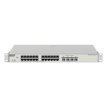 RG-NBS32-24G4XS-P - 24 Port Gigabit Layer 2+ Cloud Managed PoE Switch with 4 x 10G Uplinks - 370 W