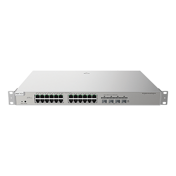 RG-NBS51-24G4S-P - 28 Port Gigabit Layer 3 Managed Network Switch (24 Port GbE PoE, 4 SFP) - 370 W