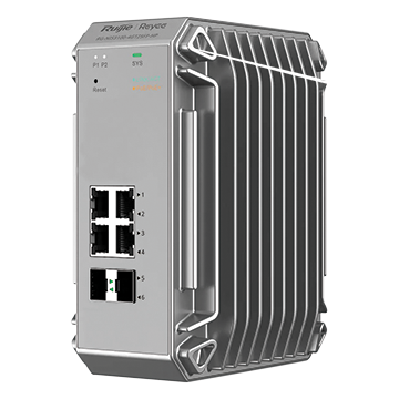 RG-NIS31-4G2S-HP - 6 Port Gigabit Industrial Managed Network Switch (4 PoE+ GbE Ports Plus 2 SFP)