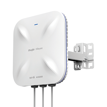 RG-RAP6260(H) - Wi-Fi 6 Outdoor Omnidirectional Access Point AX6000 802.11ax Dual Bands 5.95 Gbps with SFP Fibre Port and 2.5 GbE