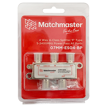 07MM-ES04-BP - 4 Way Splitter 
