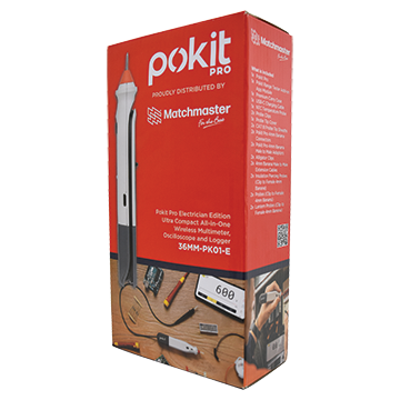36MM-PK01-E - Pokit Pro Electrician Edition Ultra Compact All-in-One Wireless Multimeter, Oscilloscope and Logger Packaging Image