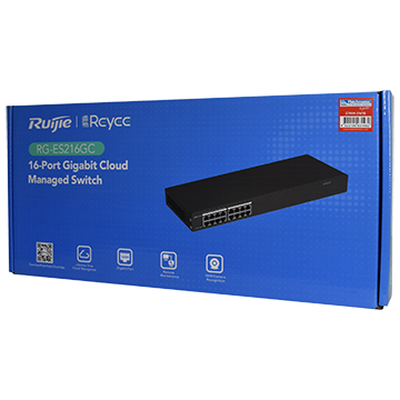RG-ES216GC-V2 - 16 Port Gigabit Managed Network Switch Packaging Image